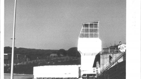Planta de transvasament de Malgrat de Mar. 1993. Foto: Saül Gordillo (El Punt)