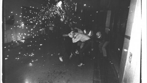 Correfoc de la festa major d'estiu de Malgrat de Mar. 1991. Foto: Saül Gordillo (El Punt)