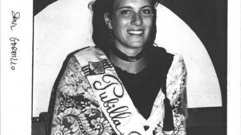 Anna Tomàs, pubilla de Pineda de Mar. 1991. Foto: Saül Gordillo (El Punt)