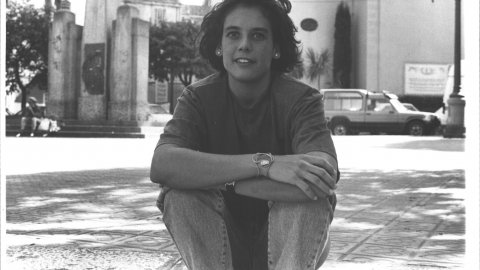 Meritxell Majó, pubilla d'Arenys de Mar. 1991. Foto: Saül Gordillo (El Punt)