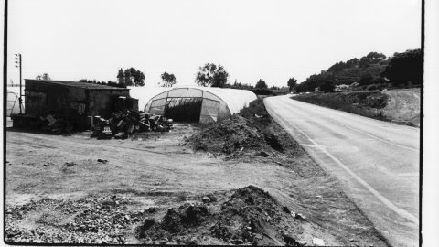 Terrenys on l'empresa Maxor té previst construir un hipermercat. Santa Susanna. 1991. Foto: Saül Gordillo (El Punt)