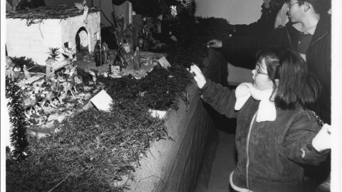 Pessebre de Calella. 1990. Foto: Saül Gordillo (El Punt)