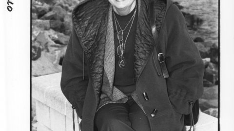Maria Dolors Oms (PSC), alcaldessa de Blanes. 15 de febrer de 1993. Foto: Saül Gordillo (El Punt)