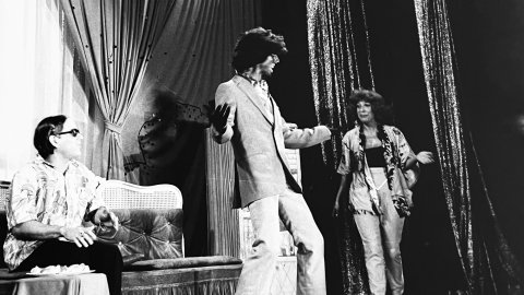 La Cubana actua a la segona Mostra de Teatre, Música i Dansa de Pineda de Mar. 1991. Foto: Saül Gordillo (El Punt) 