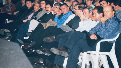 Onzè congrés de la Joventut Nacionalista de Catalunya (JNC) amb l'elecció d'Albert Batalla com a màxim dirigent, amb les intervencions de Jordi Pujol i Artur Mas, al poliesportiu de Santa Susanna. 20, 21 i 22 d'octubre de 2000. Foto: Saül Gordillo (Repòrter)