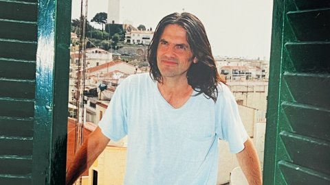 L'artista Perejaume, al seu estudi de Sant Pol de Mar. Setembre de 2000. Foto: Saül Gordillo (Repòrter/Presència)