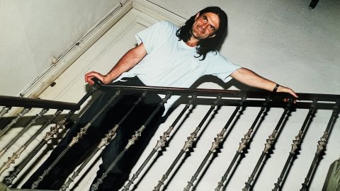L'artista Perejaume, al seu estudi de Sant Pol de Mar. Setembre de 2000. Foto: Saül Gordillo (Repòrter/Presència)