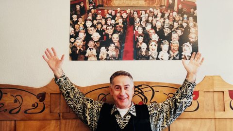 Joan Font Pujol, director de Comediants, a Vil·la Flora. Canet de Mar. Foto: Saül Gordillo (Repòrter)