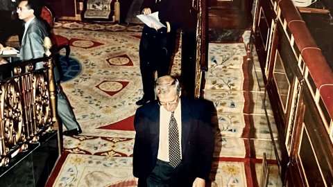 Sessió al Congrés dels Diputats. Josep Borrell. Madrid. Octubre de 1996. Foto: Saül Gordillo (El Punt)