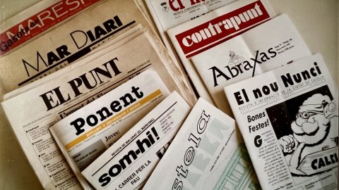 Maresme, Mar Diari, El Punt, Ponent, Som-hi, Estela, El Nunci, Contrapunt, Abraxas i El Nou Nunci. Revistes i diaris de la comarca del Maresme. Foto: Saül Gordillo