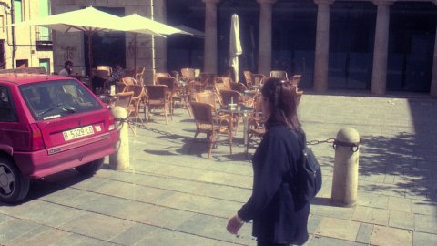 Plaça de la Peixateria de Mataró. 19 d'abril de 1996. Foto: Saül Gordillo (El Punt)