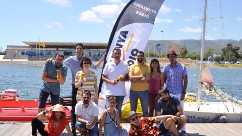 Temporada d'estiu 2016 de Catalunya Ràdio. Fotografia al Canal Olímpic de Catalunya, a Castelldefels. 15 de juliol de 2016