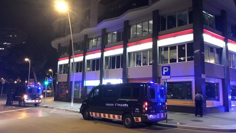 Els Mossos d'Esquadra intensifiquen la seguretat de Catalunya amb motiu de la sentència del Tribunal Suprem als líders del procés per l'1-O. Barcelona. 14 d'octubre de 2019