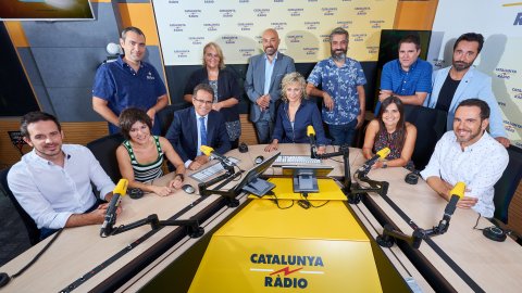 Estrena del nou estudi 1 de Catalunya Ràdio i presentació de la temporada 2017-18. 25 d'agost de 2017