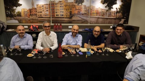El director de Catalunya Ràdio i dels Mitjans Digitals de la Corporació Catalana de Mitjans Audiovisuals, Saül Gordillo, participa en el sopar 'off the record' de la Catosfera 2018 a Girona. 19 d’octubre de 2018