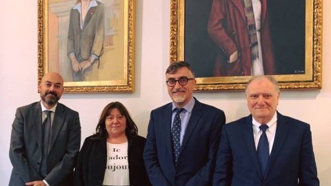 Reunió de la comissió delegada de la Fundació .cat amb la consellera de Modernització i Funció Pública del Consell Insular de Mallorca, Carmen Palomino. 29 d'octubre de 2018