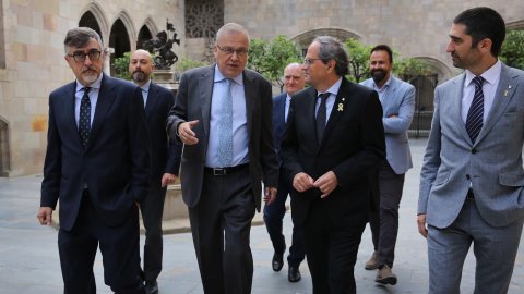 Reunió de la comissió delegada de la Fundació .cat amb el president de la Generalitat, Quim Torra. 8 d'octubre de 2018