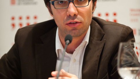 Presentació de la Catalan News Agency, portal en anglès de l'Agència Catalana de Notícies (ACN), a corresponsals estrangers al Centre Cultural Blanquerna. Gaspar Pericay. Madrid. 27 de setembre de 2010. Foto: Mikel Laburu