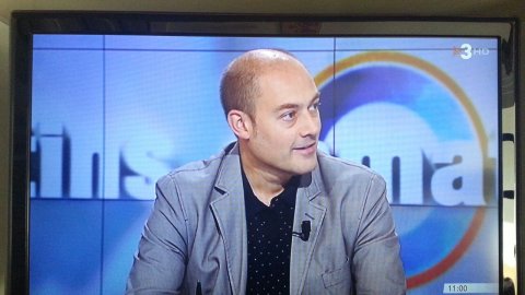 Tertúlia del programa Els matins de TV3, presentat i dirigit per Lídia Heredia, amb Francesc-Marc Álvaro, Rafael Vilasanjuán, Esperanza García, Vicent Sanchis i Saül Gordillo. 15 de setembre de 2014. Foto: Quim Botey