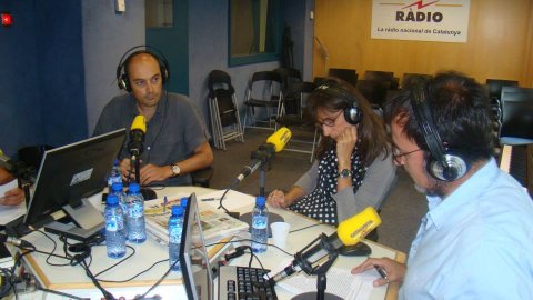 L'oracle de Catalunya Ràdio, presentat per Xavier Graset, amb David Fernàndez, Marta Alòs, Francesc Domènech i Saül Gordillo. Barcelona. 18 de setembre de 2013