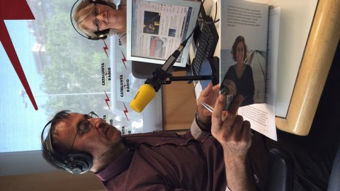 L'oracle de Catalunya Ràdio, de Xavier Graset, amb l'escriptora Sílvia Soler, Carme Colomina, Daniel Fernández i Saül Gordillo. 29 d'abril del 2015