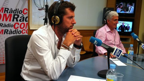 País en xarxa a COM Ràdio, amb Saül Gordillo i Quique Azcona. Juliol-Agost 2011. Jordi Gàmez i José Antonio Donaire. Foto: Saül Gordillo