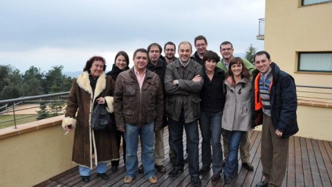 Equip directiu de l'Agència Catalana de Notícies (ACN). Sant Hilari Sacalm. 14 de febrer de 2009