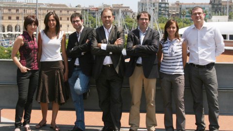 Equip de direcció i delegats temàtics i territorials de l'Agència Catalana de Notícies (ACN). Barcelona. Juliol 2009. Foto: Albert Salamé (ACN)