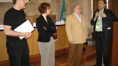 Segona Convenció Catalana de la Premsa Comarcal i Local, a la sala noble del Castell de Santa Coloma de Queralt, organitzada per l'Associació Catalana de la Premsa Comarcal conjuntament amb la revista La Segarra. 28 d'abril de 2007. Foto: Salvador Miret (ACN)