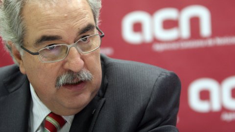 El secretari d'organització del PSC, José Zaragoza, a l'Agència Catalana de Notícies (ACN). 10 de juliol de 2008. Foto: Albert Salamé (ACN)