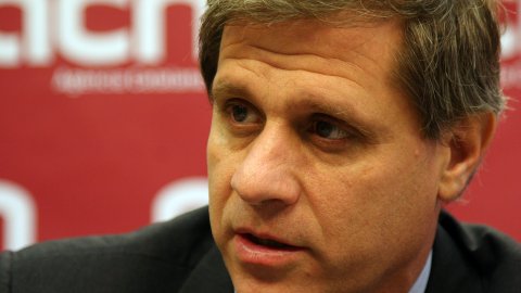 El portaveu del PP a l'Ajuntament de Barcelona, Alberto Fernández Díaz, visita l'Agència Catalana de Notícies (ACN). 3 de desembre de 2008. Foto: Albert Salamé (ACN)
