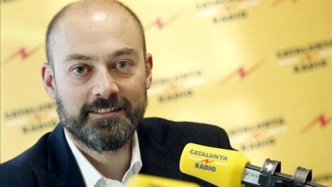 Entrevista de l'agència EFE a Saül Gordillo, nou director de Catalunya Ràdio. 17 de gener del 2016. Foto: EFE
