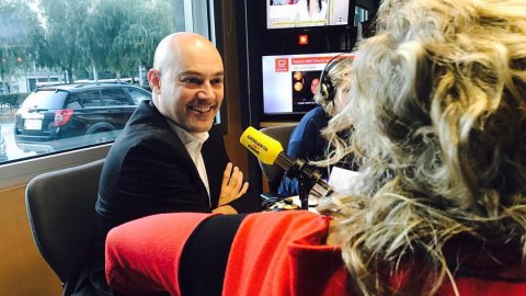 El director de Catalunya Ràdio, Saül Gordillo, entrevistat a 'El matí de Catalunya Ràdio', amb Mònica Terribas, per la tercera onada de l'EGM del 2016, que atorga 557.000 oients diaris a Catalunya Ràdio. 1 de desembre de 2016