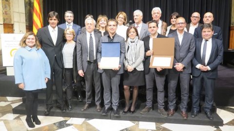 Entrega del Premi Nacional de Comunicació al Super3 en el seu 25è aniversari. Saló Sant Jordi. Palau de la Generalitat. 14 de novembre de 2016