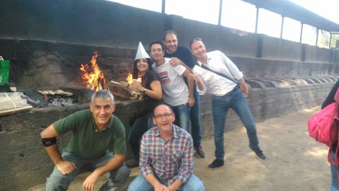 Botifarrada dels treballadors de Catalunya Ràdio, iniciativa de Jordi Just i Anna Escura. Montornès del Vallès. 9 d'octubre de 2016