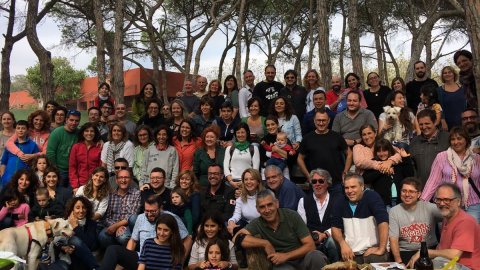 Botifarrada dels treballadors de Catalunya Ràdio, iniciativa de Jordi Just i Anna Escura. Montornès del Vallès. 9 d'octubre de 2016