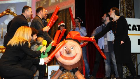 Festa de Nadal de Catalunya Ràdio amb La Cubana al teatre Coliseum i Tió Solidari. 23 de desembre de 2016