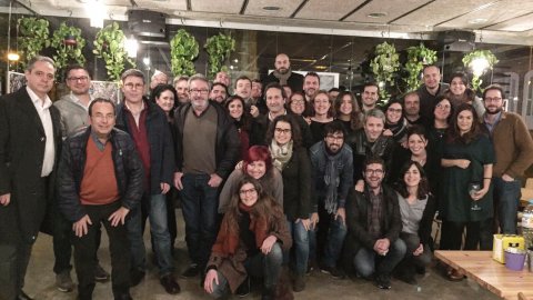 Sopar de periodistes del Maresme pel patró Sant Francesc de Sales, al local dels Capgrossos. Mataró. 27 de gener de 2017