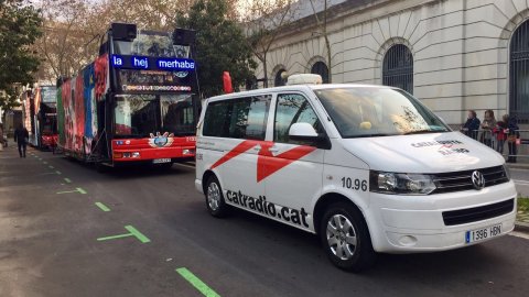 Cobertura de Catalunya Ràdio de la Cavalcada de Reis de Barcelona. 5 de gener de 2017