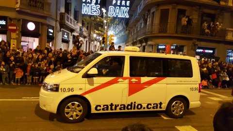 Cobertura de Catalunya Ràdio de la Cavalcada de Reis de Barcelona. 5 de gener de 2017