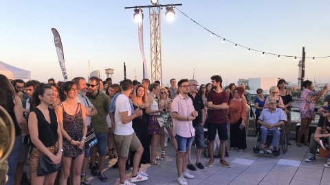 Festa d'estiu de Catalunya Ràdio amb la presentació de la temporada d'estiu 2018 a la terrassa del Museu d'Història de Catalunya. 17 de juliol de 2018 