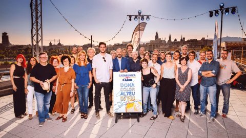 Festa d'estiu de Catalunya Ràdio amb la presentació de la temporada d'estiu 2018 a la terrassa del Museu d'Història de Catalunya. 17 de juliol de 2018 