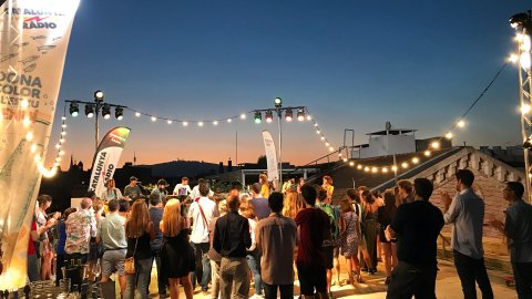 Festa d'estiu de Catalunya Ràdio amb la presentació de la temporada d'estiu 2018 a la terrassa del Museu d'Història de Catalunya. 17 de juliol de 2018 