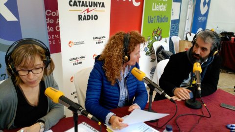 Catalunya Ràdio celebra el Dia Mundial de la Ràdio a Lleida amb Roger de Gràcia, Roser Perera i Nòelia Casellas. 13 de febrer de 2017