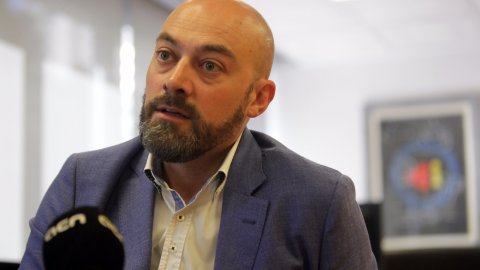 Entrevista del director de Catalunya Ràdio, Saül Gordillo, amb l'Agència Catalana de Notícies (ACN) sobre el retorn de les emissions d'iCat a l'FM. Barcelona. 6 d'abril de 2017