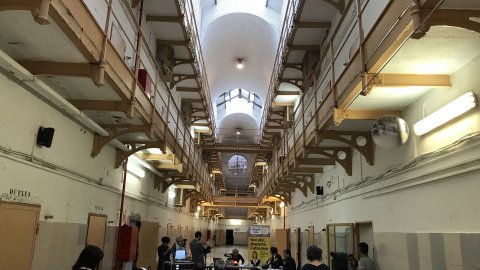 Programa especial 'El matí de Catalunya Ràdio' des de la presó Model de Barcelona amb motiu del seu tancament, amb el conseller de Justícia, Carles Mundó. Barcelona. 7 de juny de 2017