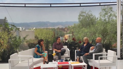 Entrevista al director de Catalunya Ràdio, Saül Gordillo, i a la directora d''El matí de Catalunya Ràdio', Mònica Terribas, a TV3 per parlar de la nova temporada 2017-2018. Barcelona. 25 d'agost de 2017