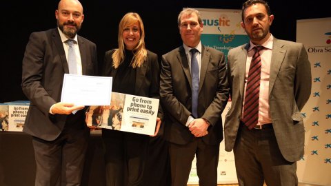 Premi Graus TIC 2017 al programa Revolució 4.0 de Xantal Llavina a Catalunya Ràdio. CosmoCaixa de Barcelona. 28 de setembre de 2017