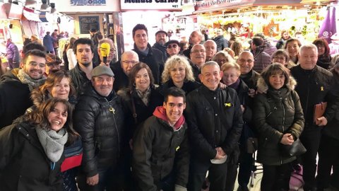 'El matí de Catalunya Ràdio' a La Boqueria pel Dia Mundial de la Ràdio a Catalunya Ràdio. Barcelona. 13 de febrer de 2018