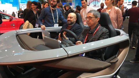 Visita de la direcció de Mitjans Digitals i consellers de la Corporació Catalana de Mitjans Audiovisuals (CCMA) al Mobile World Congress. L'Hospitalet de Llobregat. 1 de març de 2018